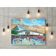 Bristol City FC Ashton Gate Stadium 'Going to the Match' Wall Art Canvas